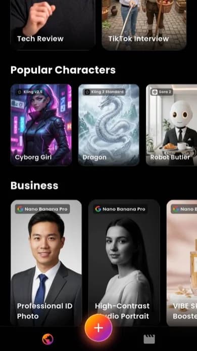 VIBE Bild zu Video Ansicht